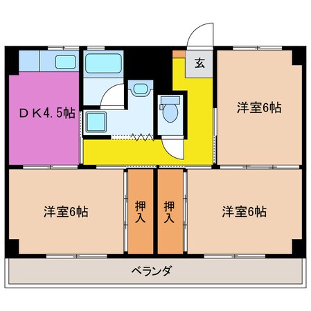 阿漕駅 徒歩29分 1階の物件間取画像